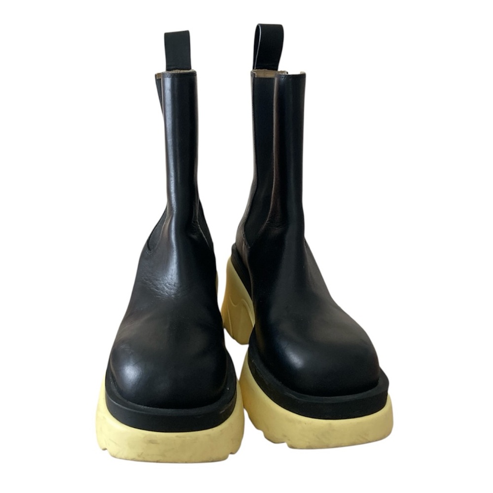 HP  Veneta Black Lemonade ‘Flash’ Platform Chelsea Boot - Picture 8 of 10